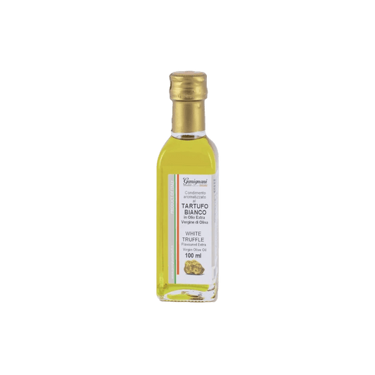 Virgin olive oil with white truffle flavor